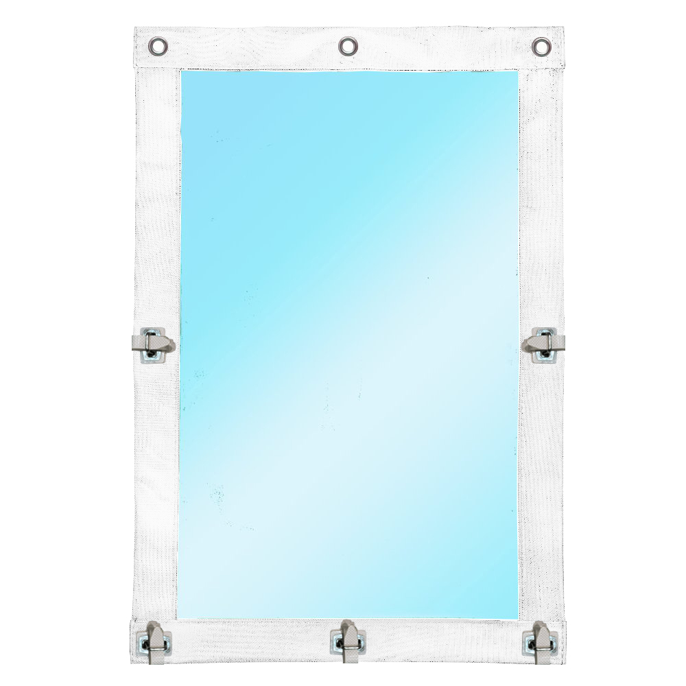 Мягкое окно ПВХ 1000x1600 мм 0.7 мм окантовка белая